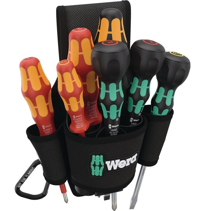 Wera Schraubendrehersatz 9621 Gürteltasche Set 2 8-teilig - werkzeug-online24