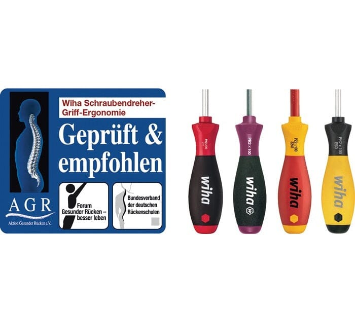 Wiha Schraubendrehersatz MagicSpring 362R K6 SO 6-teilig TORX® Mehrkomponentengriffen Rundklinge - werkzeug-online24