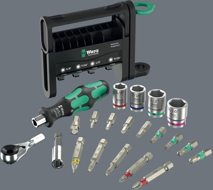 WERA Bitsortiment Tool-Check Modular Imperial 1, 21-teilig - werkzeug-online24