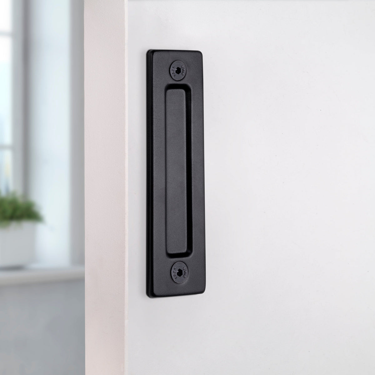 Emuca Griff für Holzschiebetüren Pasadena, Länge 240 mm, 180 mm Achsenabstand, Stahl, Schwarz strukturiert - werkzeug-online24