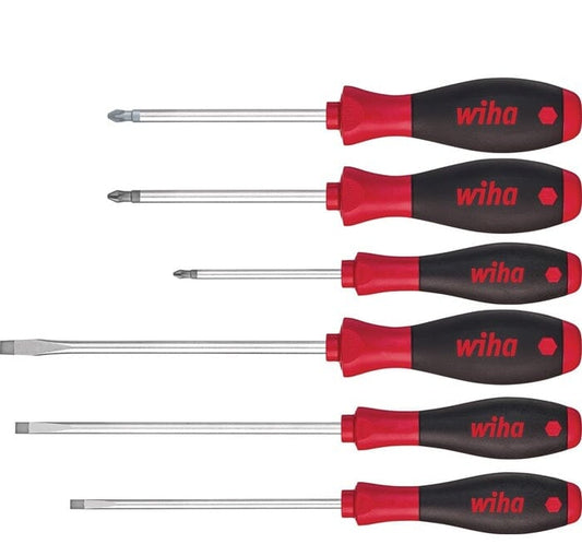 WIHA Schraubendrehersatz 302 HK6 01 6-teilig Schlitz - werkzeug-online24