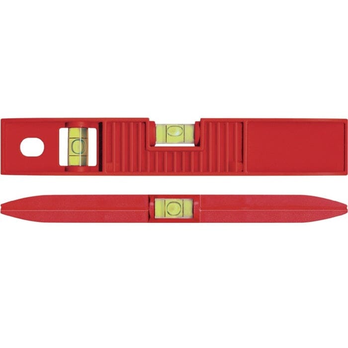 BMI Wasserwaage TORPEDO 25 cm ABS rot ± 1mm/m mit Magnet - werkzeug-online24