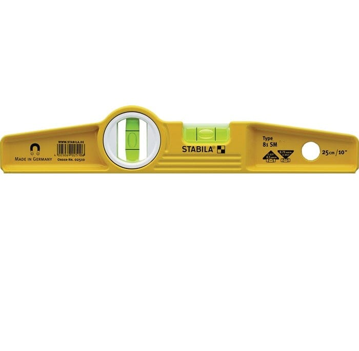 STABILA Torpedowasserwaage 81 SM 25 cm Aluminium gelb - werkzeug-online24