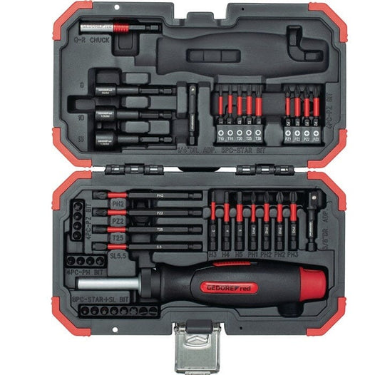 GEDORE RED Bitsortiment R33003043 43-teilig PH/PZD/TX/Schlitz - werkzeug-online24