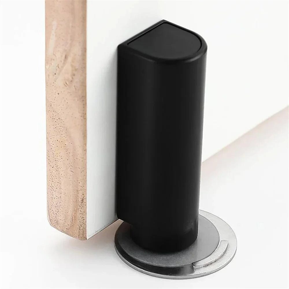 Magnetischer Türstopper aus Edelstahl – Schwarz oder Weiß – Türhalter mit starkem Magnet, ohne Bohren - werkzeug-online24