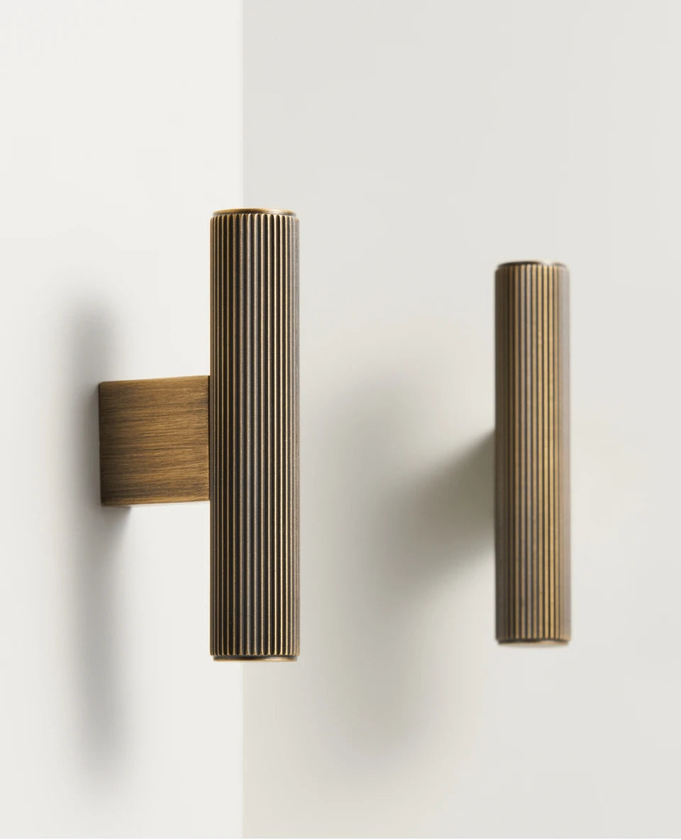 Möbelgriffe aus massivem Messing, Schrankgriffe Design, Kommodengriffe - werkzeug-online24