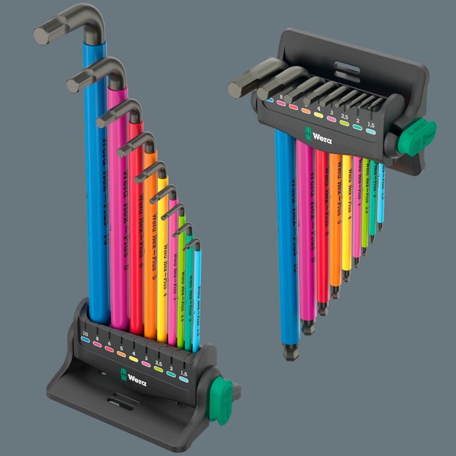 WERA Winkelschraubendrehersatz 950/9 Hex-Plus Multicolour 3 - werkzeug-online24