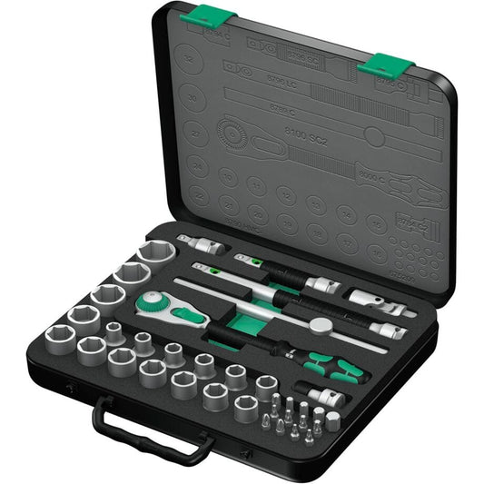 Wera 8100 SC 2 Zyklop Speed Knarrensatz 1/2"-Antrieb metr. - werkzeug-online24