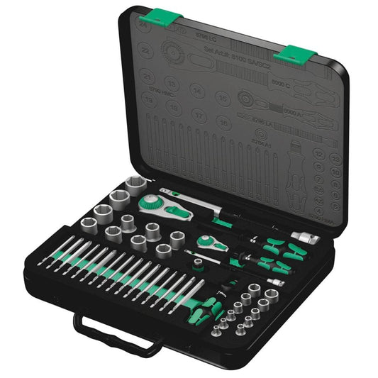 Wera Steckschlüsselsatz 8100 SA/SC 2 Zyklop 43-teilig 1/4 - werkzeug-online24