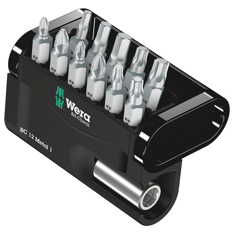 WERA Bitsortiment Bit-Check 12 Metal 1, 12-teilig - werkzeug-online24