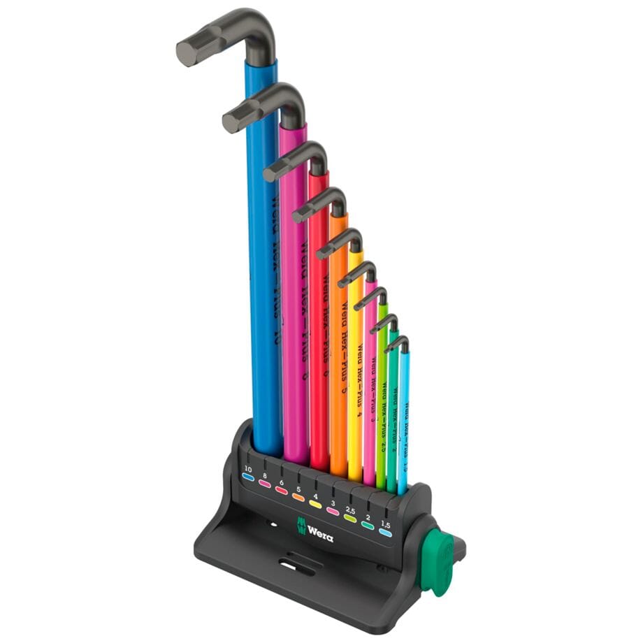 WERA Winkelschraubendrehersatz 950/9 Hex-Plus Multicolour 3 - werkzeug-online24