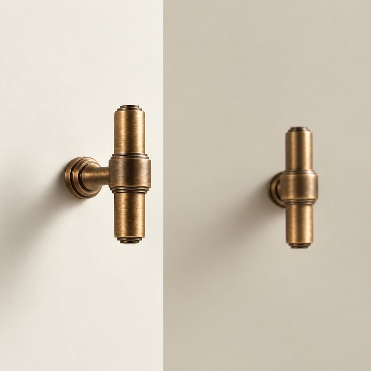 Möbelgriff aus massivem Messing – französischer Retro-Stil in Antik-Bronze - werkzeug-online24