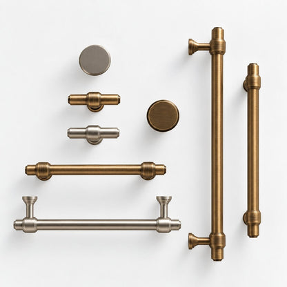 Möbelgriff aus massivem Messing – französischer Retro-Stil in Antik-Bronze - werkzeug-online24