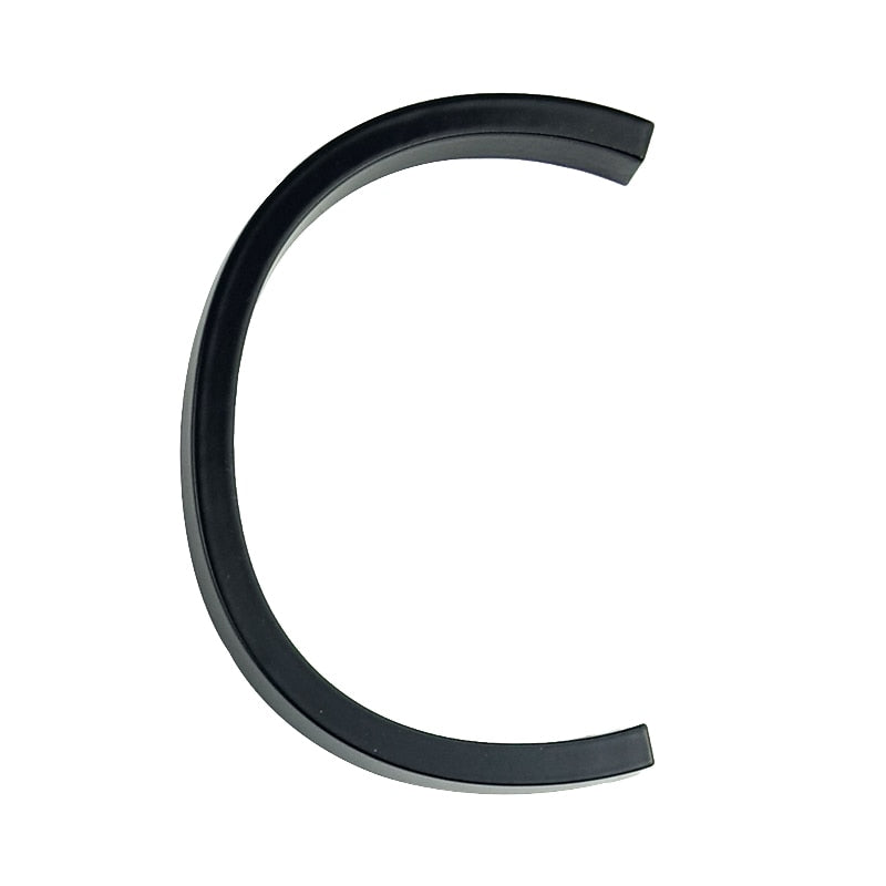 Hausnummer aus Metall schwarz - Höhe 125 mm - werkzeug-online24