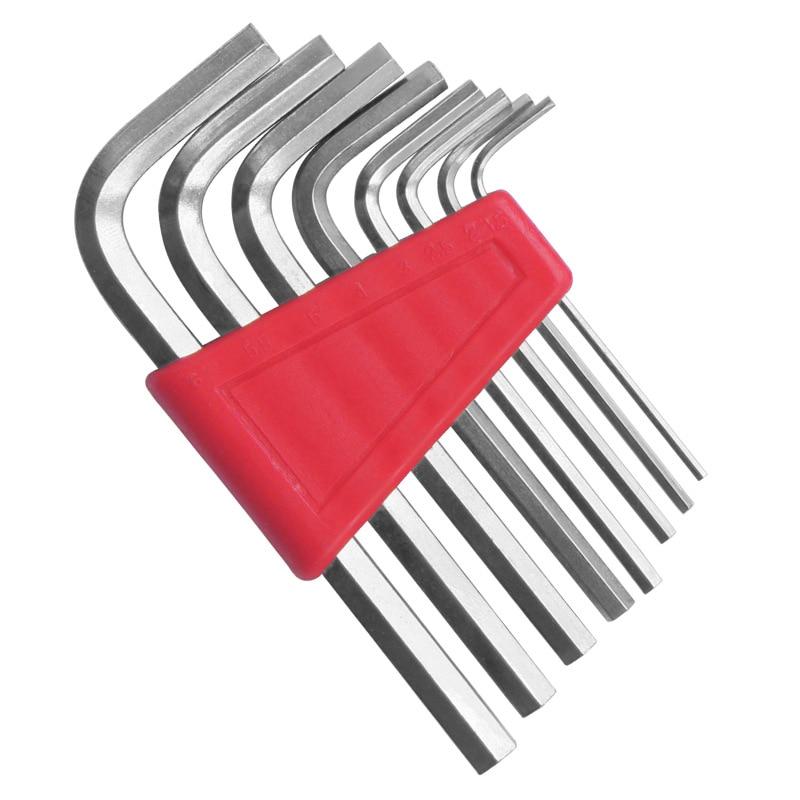Winkelschlüssel-Satz, Innen-Sechskant 8-teilig 1.5mm-6mm Stahl - werkzeug-online24