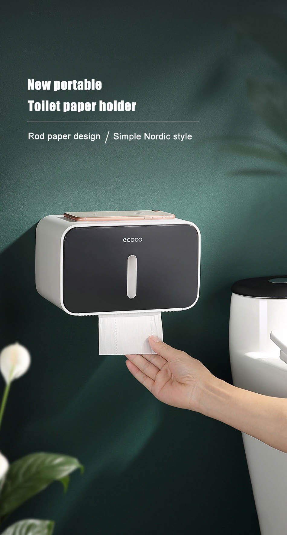 ONEUP Toilettenpapierhalter Box, verschiedene Farben - werkzeug-online24