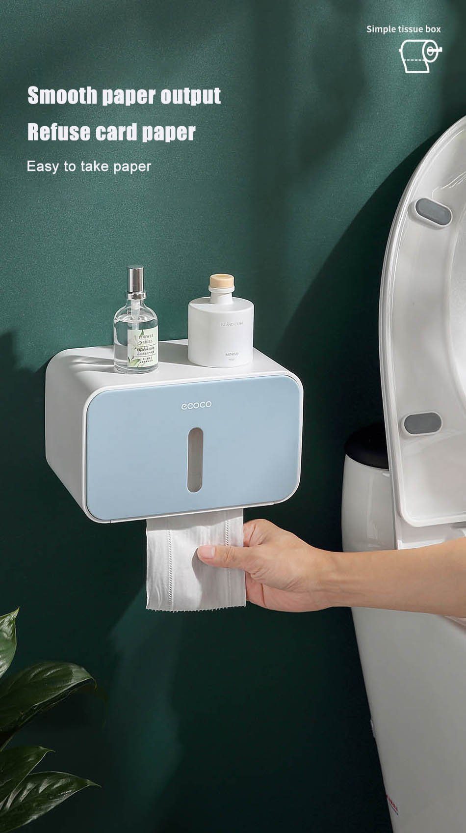 ONEUP Toilettenpapierhalter Box, verschiedene Farben - werkzeug-online24