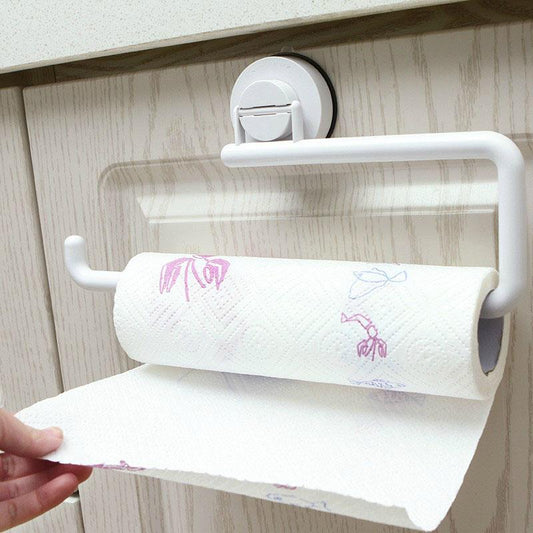 Küchenrollenhalter selbstklebend, mit Saugnapf - werkzeug-online24