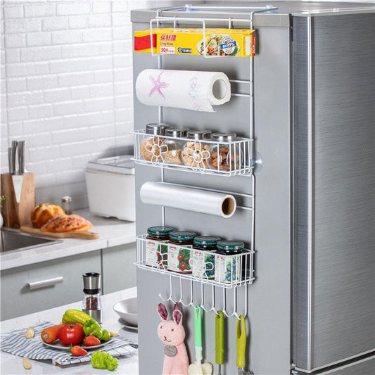 Hängeregal für Kühlschrank, Türregal, Küchenrollenhalter - werkzeug-online24