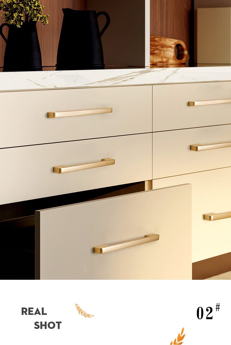 Schrankgriffe, Kommodengriffe Design Gold - werkzeug-online24