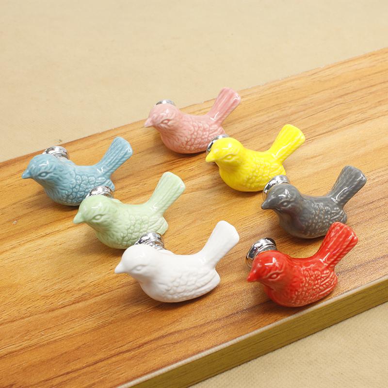 Möbelknöpfe, Schrankknöpfe, Keramik Design Vogel - werkzeug-online24