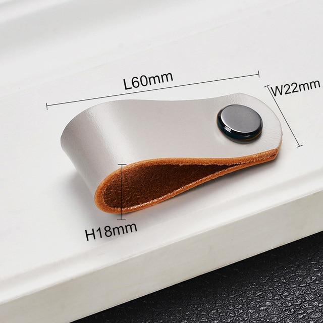 Möbelknöpfe, Schrankknöpfe aus Leder Nordic Style - werkzeug-online24