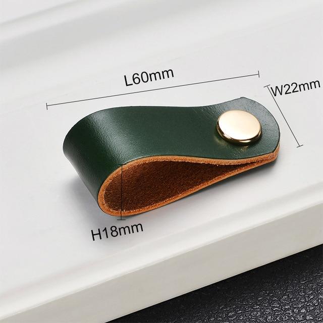 Möbelknöpfe, Schrankknöpfe aus Leder Nordic Style - werkzeug-online24