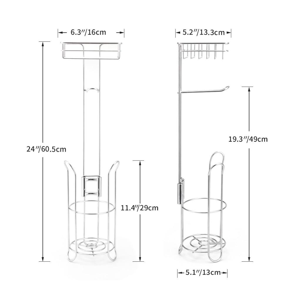 Toilettenpapierhalter Edelstahl, stehend - werkzeug-online24