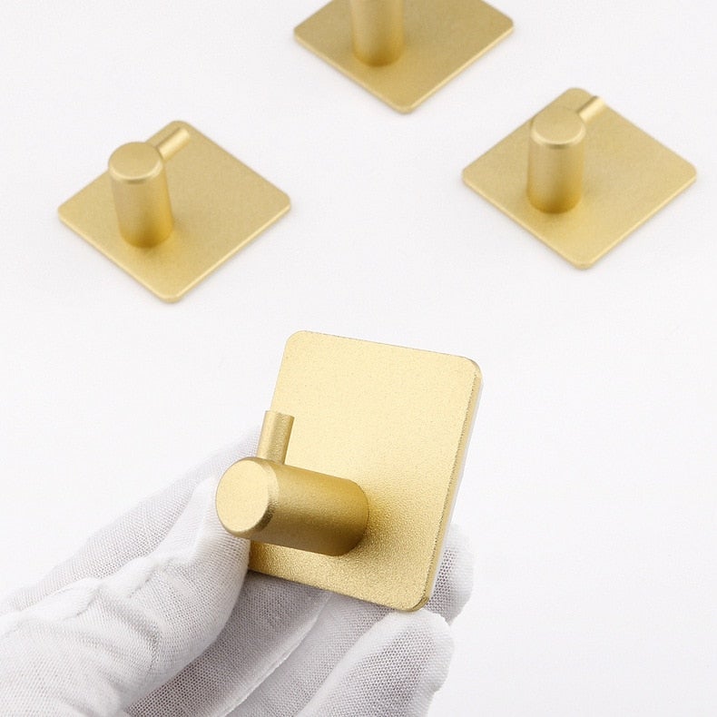Klebehaken, selbstklebende Handtuchhaken gold, schwarz, silber, pink - werkzeug-online24