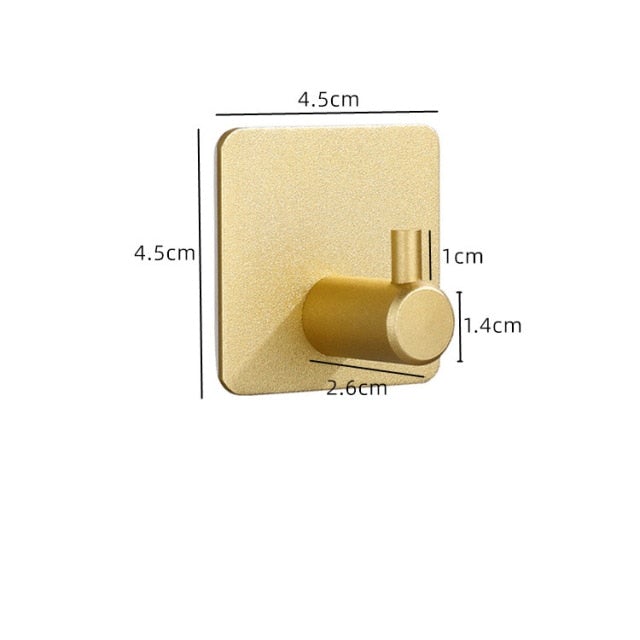 Klebehaken, selbstklebende Handtuchhaken gold, schwarz, silber, pink - werkzeug-online24
