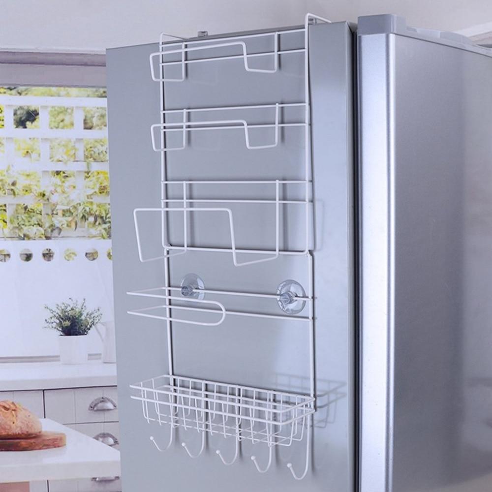 Hängeregal für Kühlschrank, Gerätehalter, Küchenrollenhalter, Haken - werkzeug-online24
