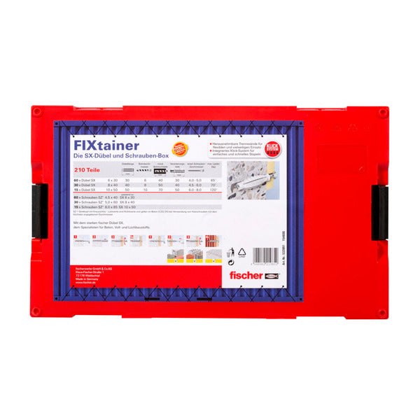 Fischer FIXtainer - SX-Dübel u Schr.-Box (210) - werkzeug-online24